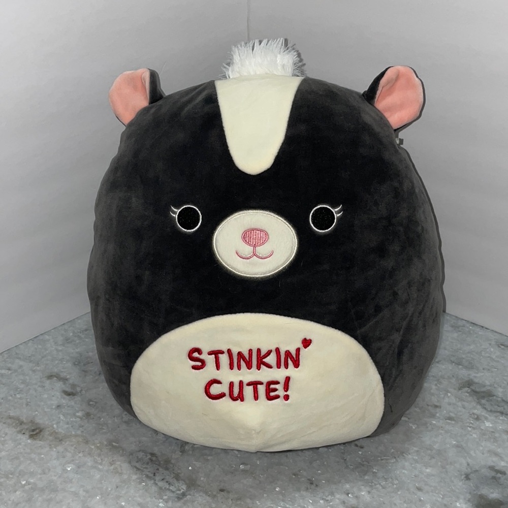 Squishmallows Skyler the Skunk 12” Valentines NWOT